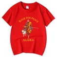 thumbnail image 4 of YUEHUA Kids' Walk for Peace Alaska Vintage T-Shirt, Boys' Casual Short Sleeve Tee, Retro Scenic Graphic Print Top for Travel, 4 of 5