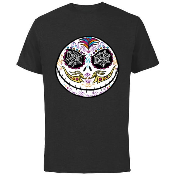 Disney The Nightmare Before Christmas Jack Sugar Skull - Short Sleeve Cotton T-Shirt for Adults - Customized-Black