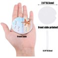 thumbnail image 2 of RYLABLUE Theme Starfish on The Beach Set of 2 Car Coaster for Drinks, Absorbent Ceramic Stone Coasters Cup Mat with Cork Base for Home Kitchen Room Coffee Table Bar Decor, 2 of 5