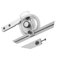 thumbnail image 4 of 360 Degree Steel Universal Bevel Protractor, High Accuracy Angle Measuring Ruler for Internal and External Angle Measurement in Machining, with Magnifying Glass, Carbon Steel, 4 of 7