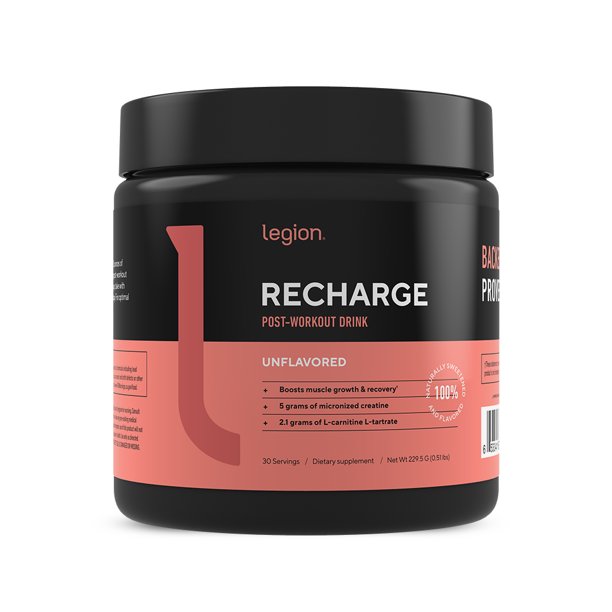 Legion Recharge Post Workout with Creatine Monohydrate, Unflavored, 30