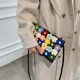 thumbnail image 2 of Puff Flower Purse Bag Hand Straw Wool Woven Crossbody Shoulder Bag (Negro) Likrtyny multifunción de oficina, 2 of 9