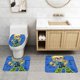 thumbnail image 2 of Johnny Test Juego de 3 alfombras de baño de coral fleece: tapete de baño + alfombra de inodoro en forma de U + funda de tapa de inodoro en forma de O, 2 of 6