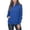 Saphir, variante sur Sweatshirts à Quart de Zip pour Femmes, Manches Longues, Pull avec Poches