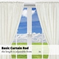 thumbnail image 4 of Barra de cortina Blu-Pier Tech, resistente, de 70 a 120 cm, color blanco, 4 of 8