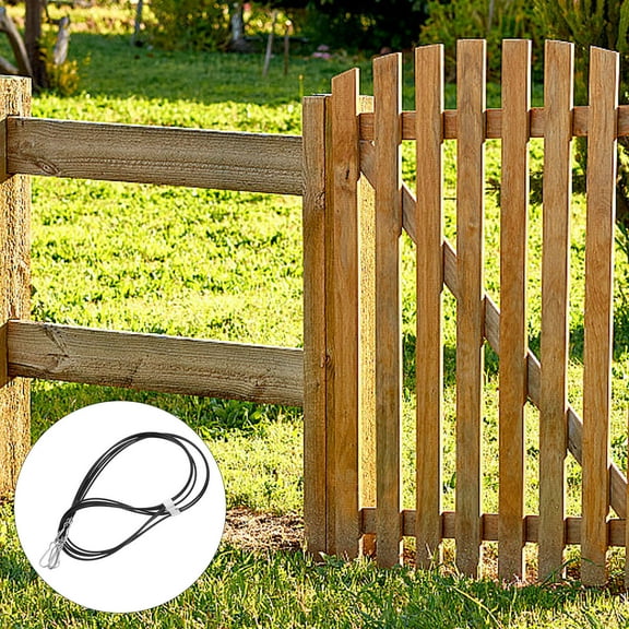 UNOMOR 5pcs Garden Gate Hardware Stainless Steel Black for Gardeners