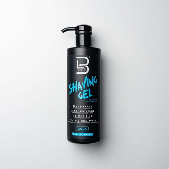 Level 3 Transparent Shaving Gel, Aqua, 16.9 oz