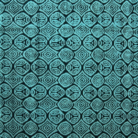Ahgly Company Indoor Square Abstract Light Blue Modern Area Rugs, 5' Square