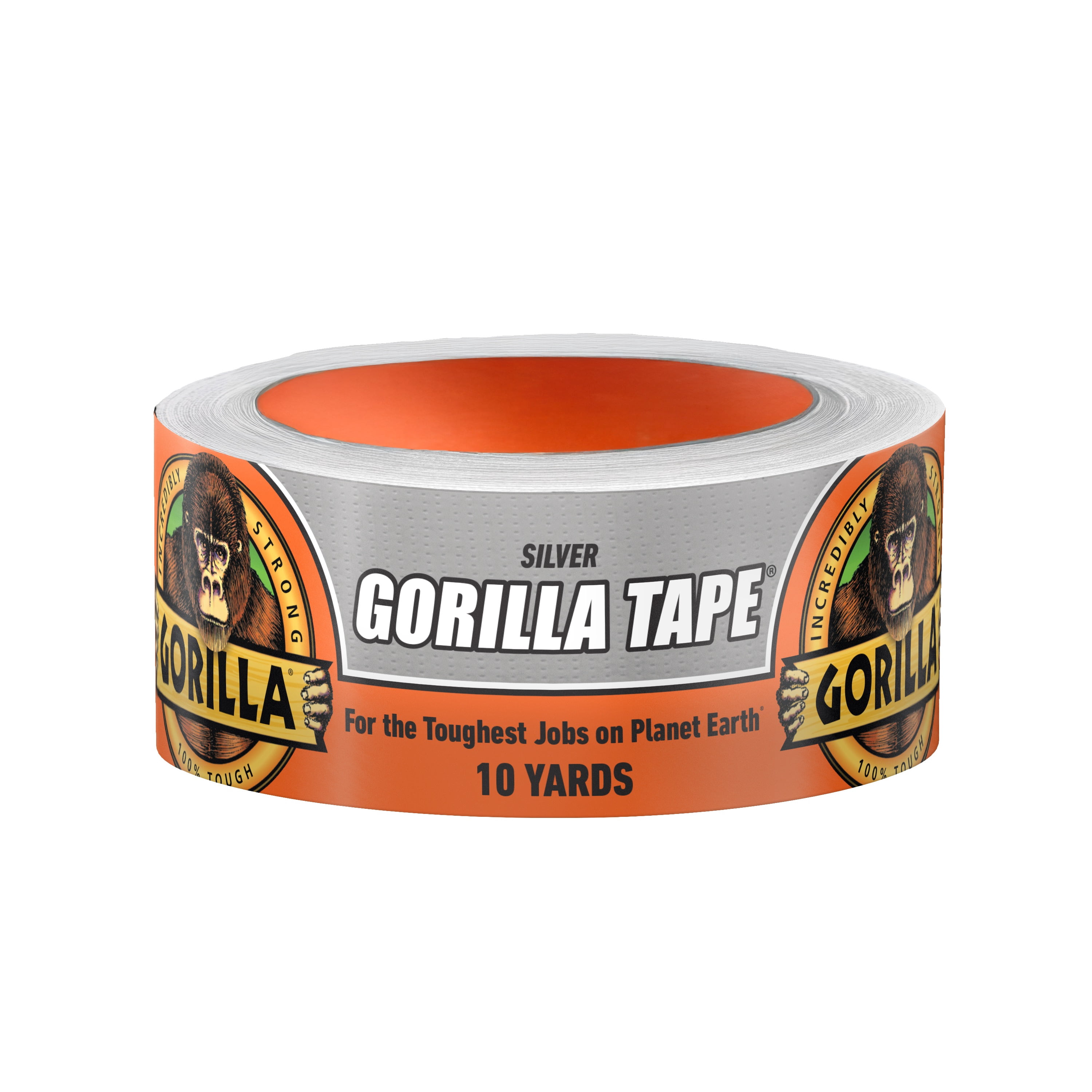 (2 pack) Gorilla 10 Yard Silver Duct Tape Single Roll