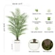 thumbnail image 5 of Yeshouse Palmera artificial en maceta blanca, palmera areca artificial para decoración del hogar, plantas de interior realistas, planta de suelo para sala de estar y oficina, sin mantenimiento, 5 of 7