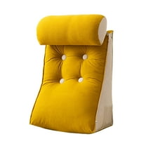 Adult Reading Pillow Bed Rest with Back Support, Large Wedge Backrest Cushion for Sitting Up in Bed, Detachable Washable Cover for Sofa Chair Watching TV Gaming Relaxing