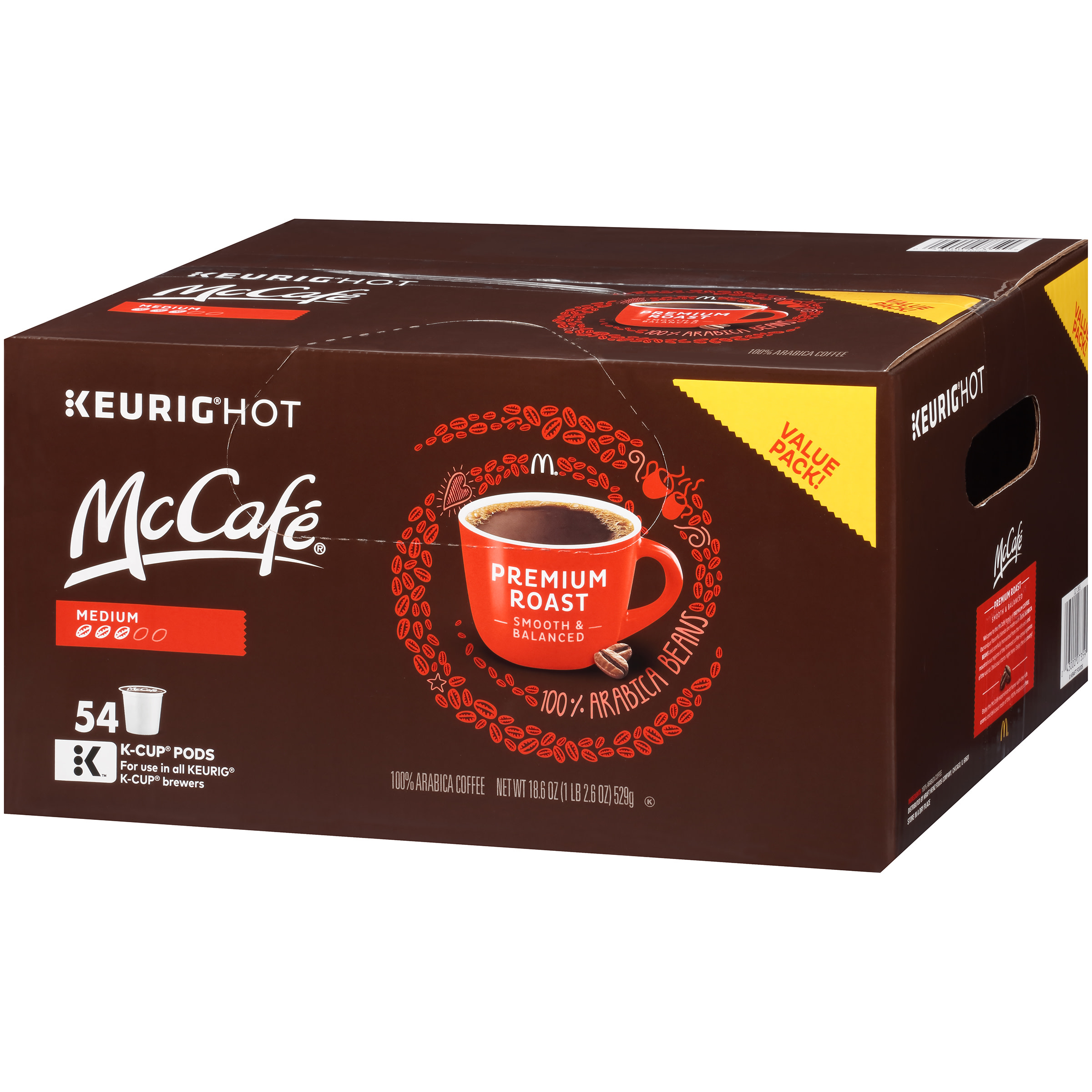 McCafe Premium Roast Medium Coffee K-Cup Pods, 54 ct - 18.6 oz Box - image 4 of 7
