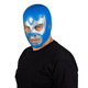 thumbnail image 1 of Mascara Luchador Azul Plata Aficion Futbol Estadio Mundial Disfraz Fan, 1 of 7