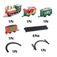 thumbnail image 2 of Billuyoard Tren eléctrico, decoración de árbol de Navidad, juguete ferroviario, accesorios para festivales, suministros interesantes para Kits de decoración para fiestas, 2 of 6