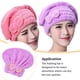thumbnail image 3 of Gorro de Ducha Yuarrent Microfibra Absorbente de Agua Rosa, 3 of 6