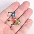 thumbnail image 5 of U8MO Colorful Plated Round Disco Ball 6mm 8mm 10mm 12mm 96 Facets Crystal Glass Beads-Opal Half Blue-12mm 10pcs, 5 of 5
