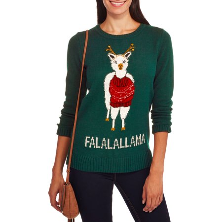 Holiday Time Women's Christmas Pullover Sweater, Online 