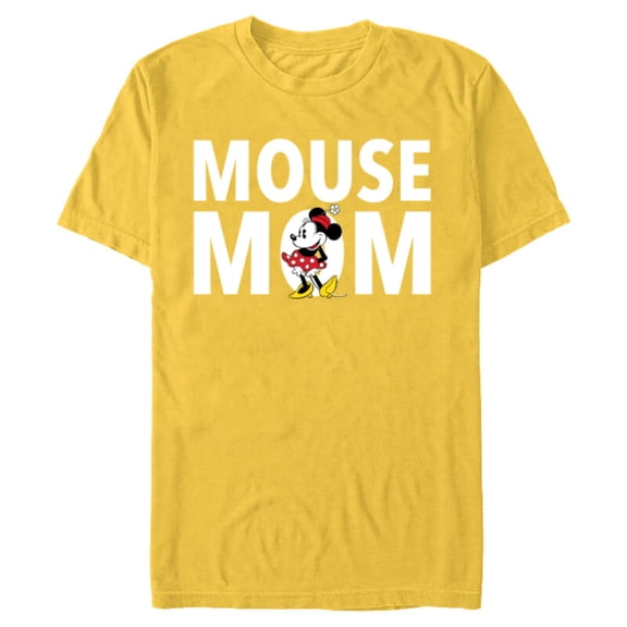 Disney Minnie Mouse Mom - Short Sleeve Blended T-Shirt for Adults - Customized-Yellow