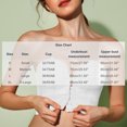 thumbnail image 3 of Strapless Bras for Women Push Up Lace Bustier Corset Front Button Bandeau Non Slip Soft Bra White S, 3 of 7