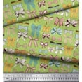 thumbnail image 2 of Soimoi Green Cotton Duck Fabric Multi Bow & Dots Decor Fabric Printed Yard 42 Inch Wide, 2 of 3