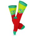 thumbnail image 2 of TeeHee Crazy Fun Novelty Casual Crew Socks for Unisex Adult 3-Pack (9-11, Monsters Stripes), 2 of 5