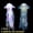 1PC White + 1PC Blue, variant on [Festival Decoration] 2pcs, New Jellyfish Lamp, Jellyfish Lantern, Jellyfish Room Decoration, Party Air Suspension Decoration, Novelty And Uniqueness Lamp, Festival Decoration (Including Lamp)