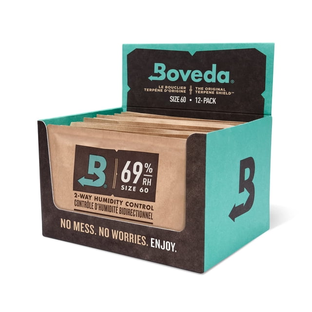 Paquetes de control de humedad Boveda 69% para plástico y madera, paquete de 12