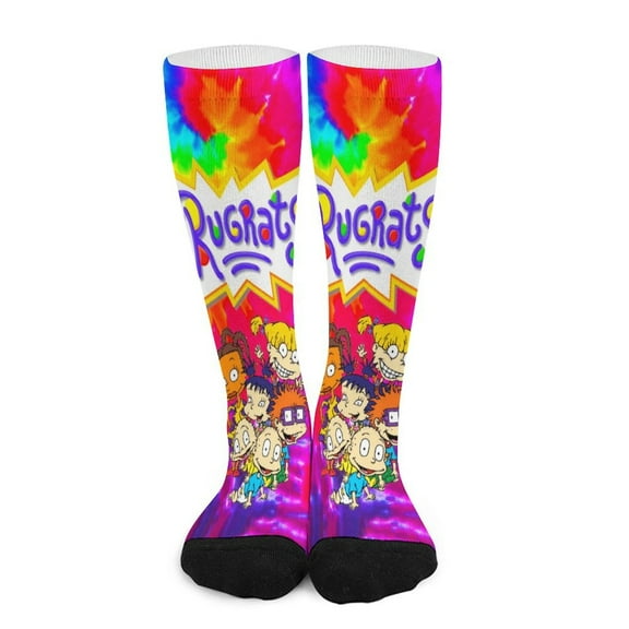 Rugrats Socks Crew Novelty Socks Casual Dress Socks Gifts For Men Women 16.5in