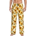 thumbnail image 1 of Balery Modern Elegant Sunflower Pantalones de pijama para hombre, pijama ultraligero, pantalón de descanso-Large, 1 of 6