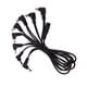 thumbnail image 1 of Adaptador de pedal de efectos para guitarra eléctrica, cable de alimentación de 9 V y 1 A, color negro 8 maneras, 1 of 8