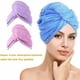 thumbnail image 3 of Gorro de ducha de encaje grueso de fibra extrafina gorro de pelo seco gorro triangular absorbente de agua 3 piezas Vogacara  ZHF0750, 3 of 4