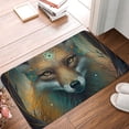 thumbnail image 4 of Sikiie Vintage Pattern Fox Print Flannel Anti-slip Floor Mat 16x24in, Thickened Dustproof Entrance Door Mat Floor Mat for Kitchen, Bathroom, Laundry Room, 4 of 7