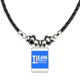 thumbnail image 1 of los angelas california collar a mano colgante de cuerda de cuero Unbranded M, 1 of 3