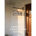 thumbnail image 4 of Love You, Bye Sign Above Door – Vintage Metal Wall Sign, Love You Bye Metal Signs, Hallway Entryway Door Signs Decor, 16 X 4 Inch Aluminum Rustic Wall Art, Farmhouse Style Hanging Plaque, 3 PCS, 4 of 12