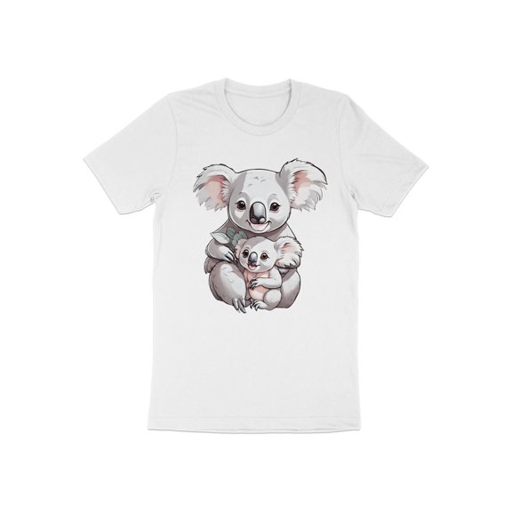 Koala Mom Mommy Mama Baby Family Mother's Day Gift Women T-Shirt Funny Koala Mommy Mother Birthday Holiday Present Tshirt