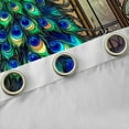 thumbnail image 4 of jejeloiu Cute Peacock Blackout Curtains,Boho Bohemian Curtains Pack of 2 (38x45 Each),Vintage Glass Window Curtains For Kids,Super Cozy Room Decor, 4 of 6