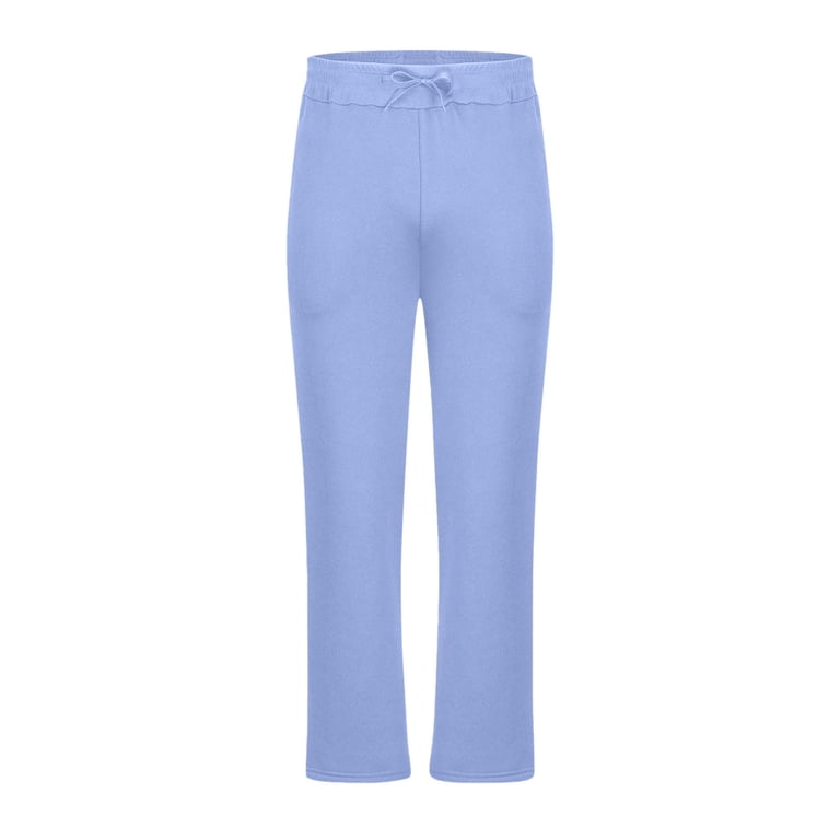 SHENGXINY Men's Straight Leg Sweatpants Plus Size Solid Color ...