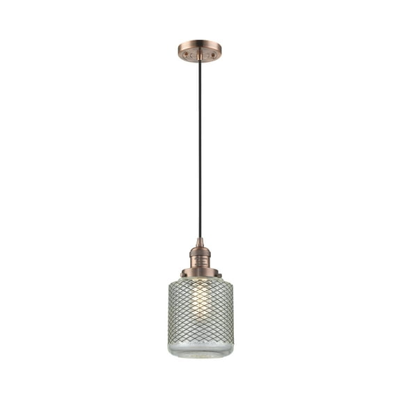 Innovations Lighting 201C-AC-G262 Stanton 1 Light 6" Wide Mini Pendant - Copper