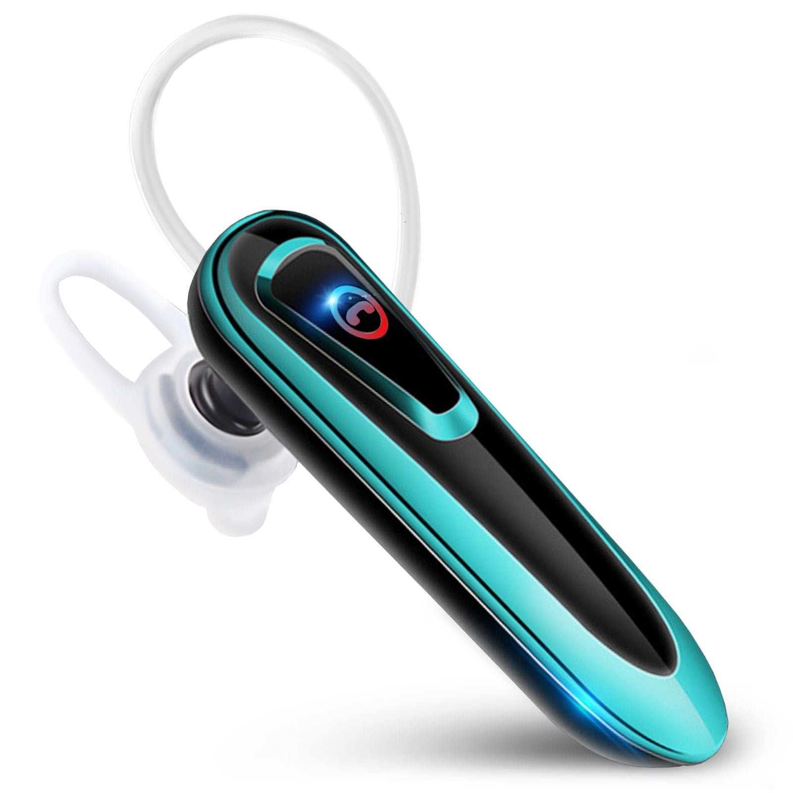 EEEkit Bluetooth Headset 24Hrs Playtime Wireless Bluetooth V4.1/5.0 Earpiece CVC 6.0 Noise Canceling Headphone Car Trucker Business Earbud with Mic Compatible with iPhone Samsung Android