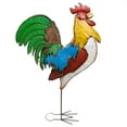 thumbnail image 2 of Alpine Corporation Multi-Color Metal Jumbo Rooster Decor, 2 of 5