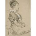 thumbnail image 3 of Edwin Austin Abbey 18x24 Black Modern Framed Museum Art Print Titled - Study of Seated Women (Mrs.&nbsp;Abbey) (1985), 3 of 5