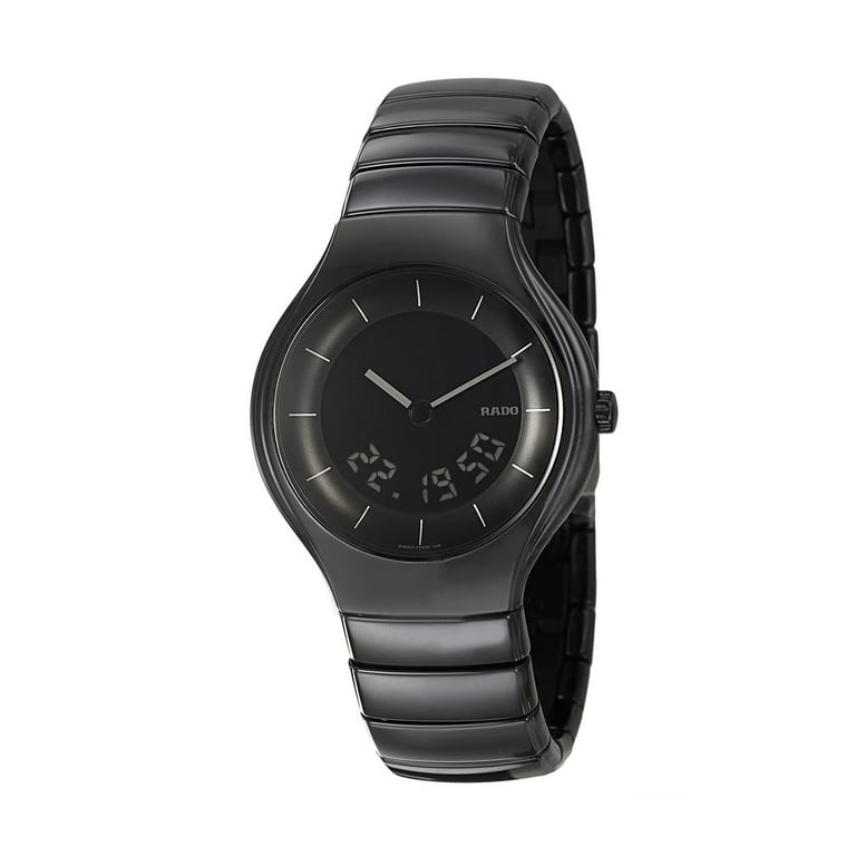 True Ceramic Digital Multifunction Black Mens Quartz Watch