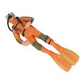 thumbnail image 1 of Aquarium Floating Diver Decoration, Swimming Posture Frogman Fish  Decoration Innovative Fastness Adjustable Line Length Fine Details  For Aquarium Orange, 1 of 8