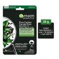 thumbnail image 1 of Mascarilla facial en tela Garnier Skin Active pure carbón efecto détox 28 g, 1 of 4