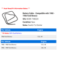 thumbnail image 2 of Battery Cable - Compatible with 1980 - 1986 Ford Bronco 1981 1982 1983 1984 1985, 2 of 2