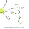 thumbnail image 5 of Uxcell 14# Adjustable Fishing Flap Explosion String Hook Prevent Winding Lines with 8 Carbon Steel Hooks 1 Pack/4Pcs, 5 of 5