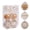 Khaki, variant on Tkrady Christmas Balls Ornaments,6pcs Rustic Boho Christmas Ornaments Clear Linen Christmas Tree Ornaments With Strips Decorations Shatterproof Decorative Hanging Xmas Tree For Wedding Party Decor