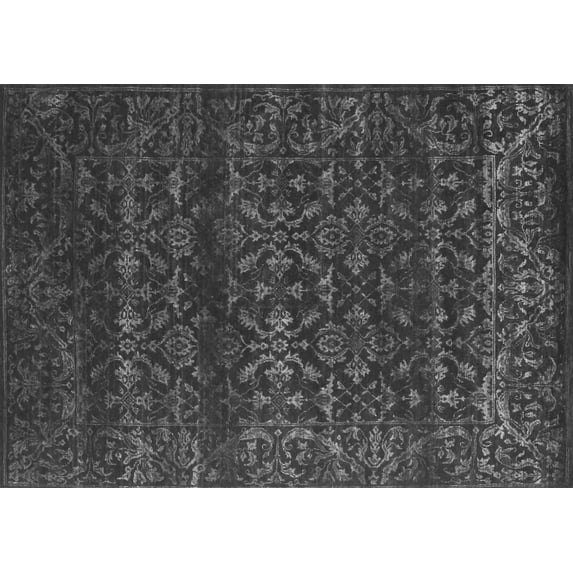 Ahgly Company Indoor Rectangle Abstract Gray Contemporary Area Rugs, 8' x 10'