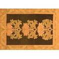 thumbnail image 1 of Ahgly Company Indoor Rectangle Abstract Orange Modern Area Rugs, 2' x 5', 1 of 4