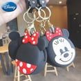 thumbnail image 2 of Disney-monedero de Mickey y Minnie para niños, billetera de dibujos animados, llavero de silicona, mochila colgante, Mini bolsa de almacenamiento de dinero, regalo8CHINA Fivean unisex, 2 of 2